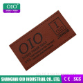 OIO New Design High Quality Personalized Leather Label With Embossed Logo For Jeans